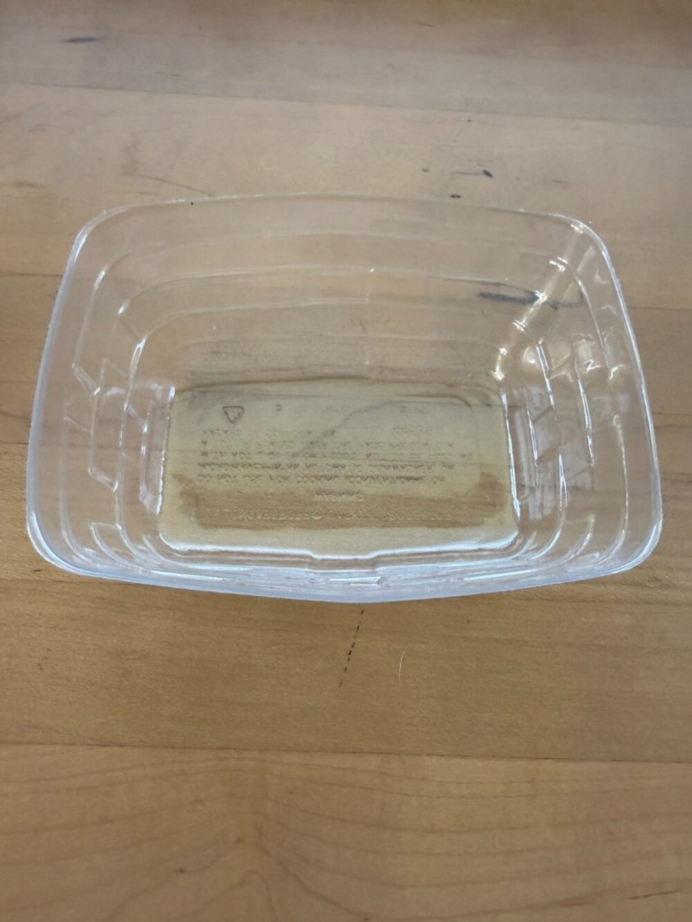 Longaberger Basket Clear Plastic Protector #44539 5"L x 4"W x 2.25"H